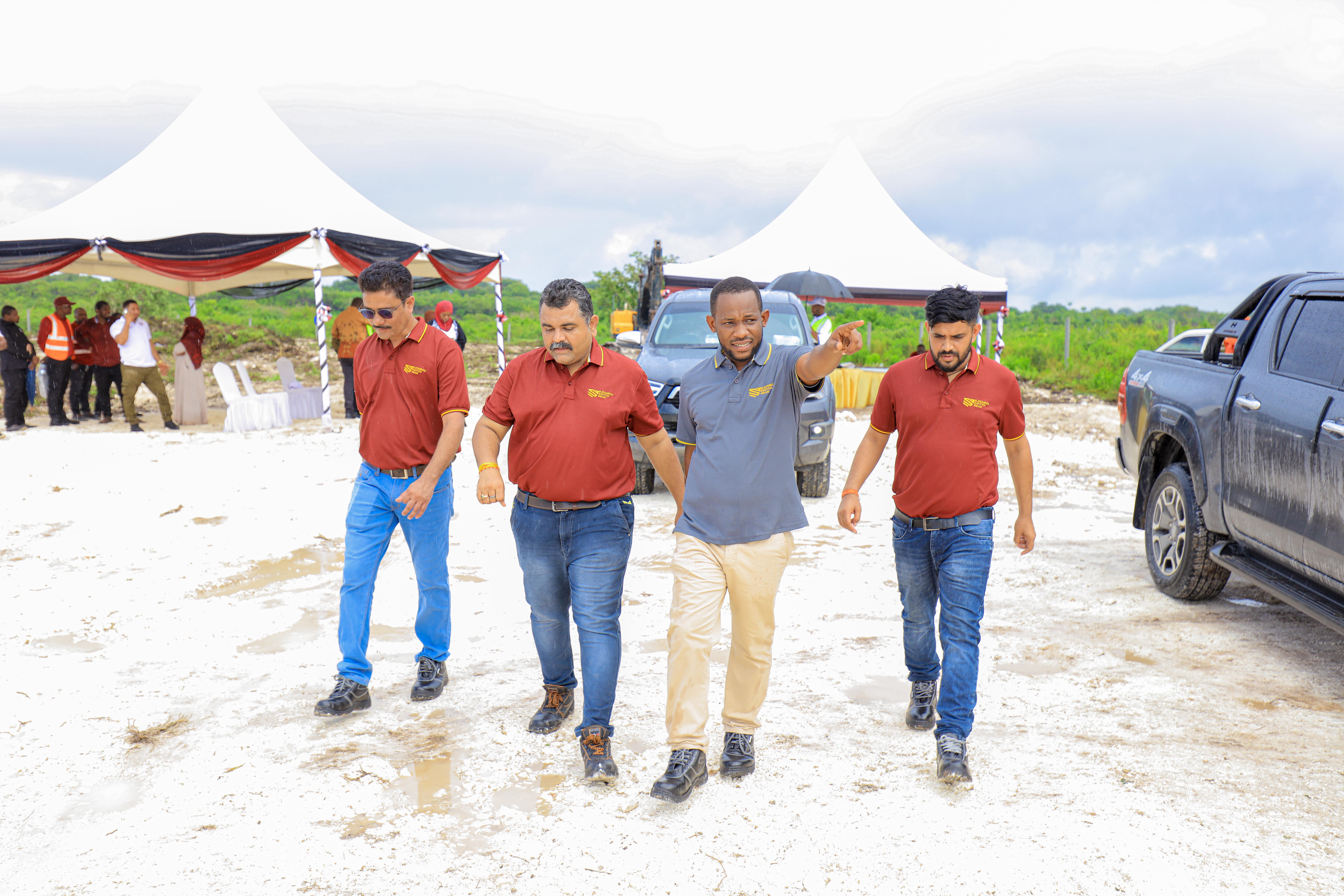 Teravon team on site, Zanzibar, Tanzania
